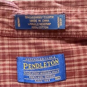 Pendleton Broadway Cloth dress shirt